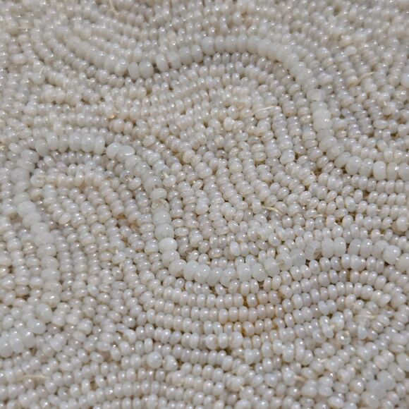 Vintage Art Deco Beaded Purse Bag Kisslock Top Handle 6"x8" READ description - Picture 5 of 12